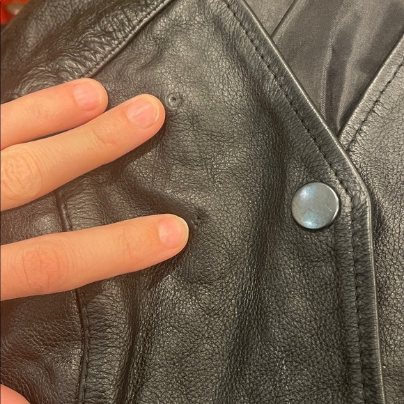 Vintage First Manufacturing Co Leather Biker Vest - M - Picture 7 of 7